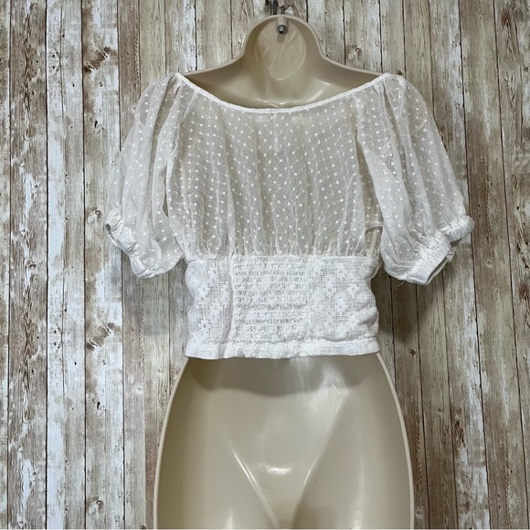 Free People Sheer Blouse Size Small - Picture 4 of 7